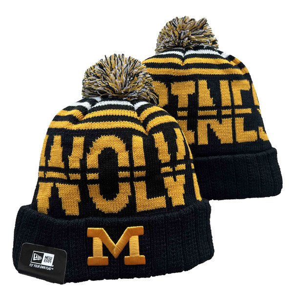 Michigan Wolverines Knit Hats 003